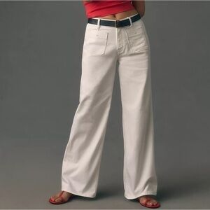 Anthropologie Pilcro Vintage Column High-Rise Wide-Leg Jeans